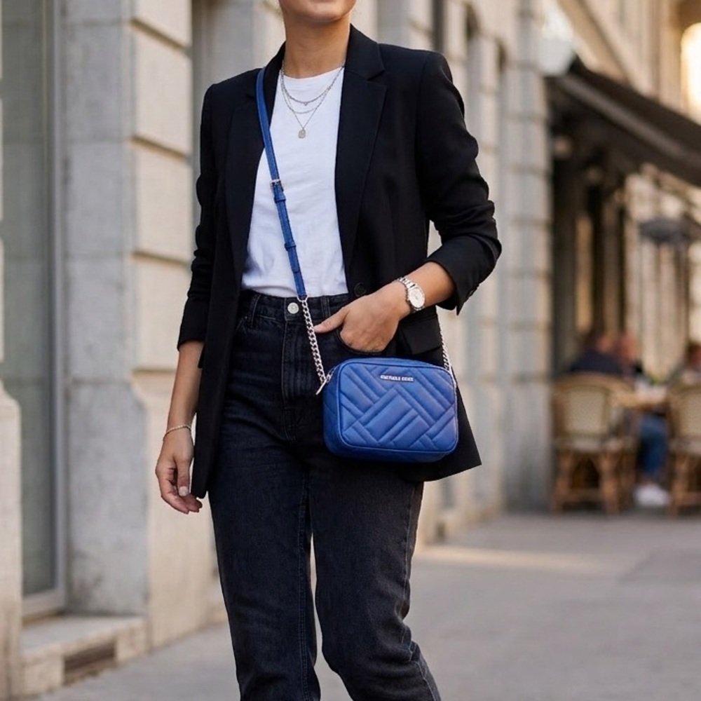 MICHAEL KORS Rose Small Quilted Leather Camera Bag